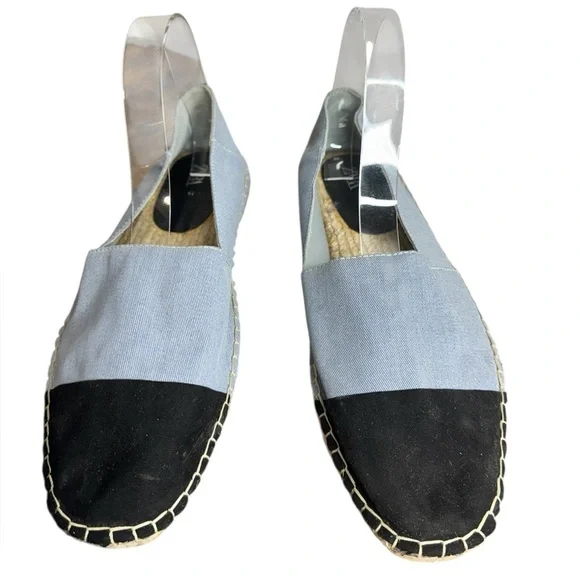 Zara Espadrille Flats Denim - Picture 2 of 9